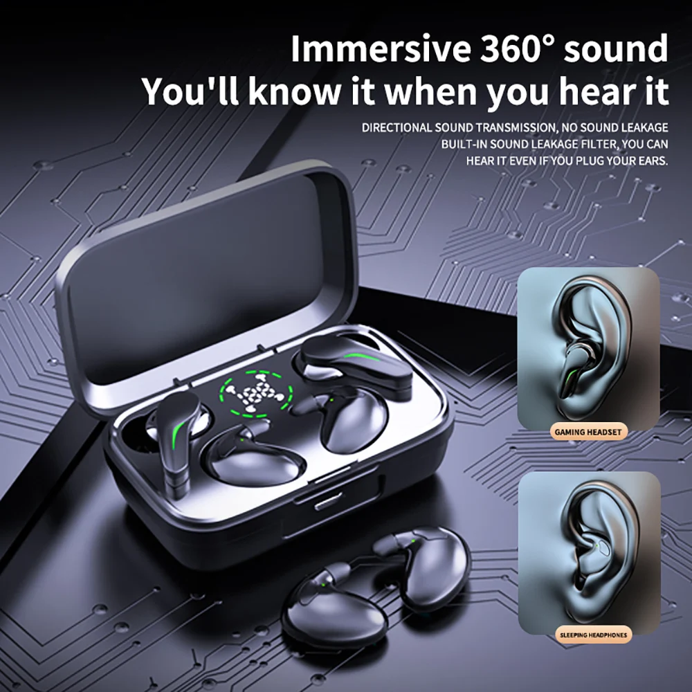Two Pairs of Headphones Bluetooth 5.3 Gaming Headsets+ Wireless Mini Sleep Earph