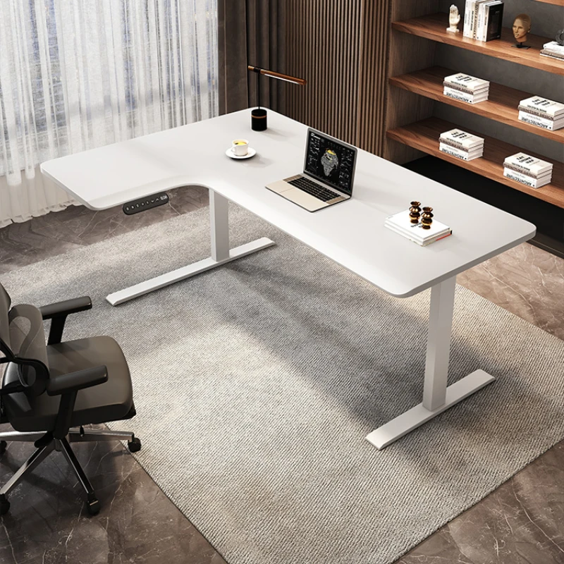 homestudy   station, standing white solid wood computer desk