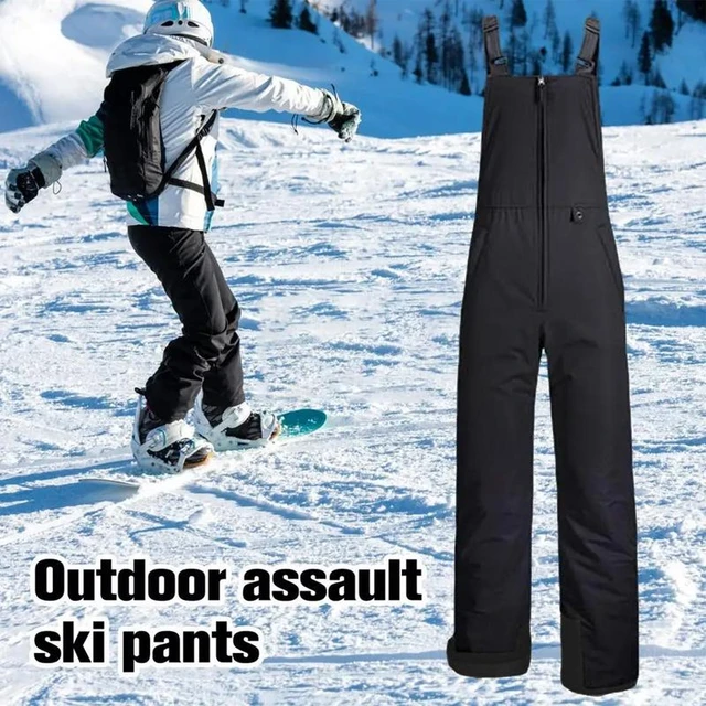  Pantalones de esquí para hombre y mujer, resistentes al viento,  impermeables, cálidos, para la nieve, para invierno, esquí, snowboard,  color negro, talla S : Ropa, Zapatos y Joyería