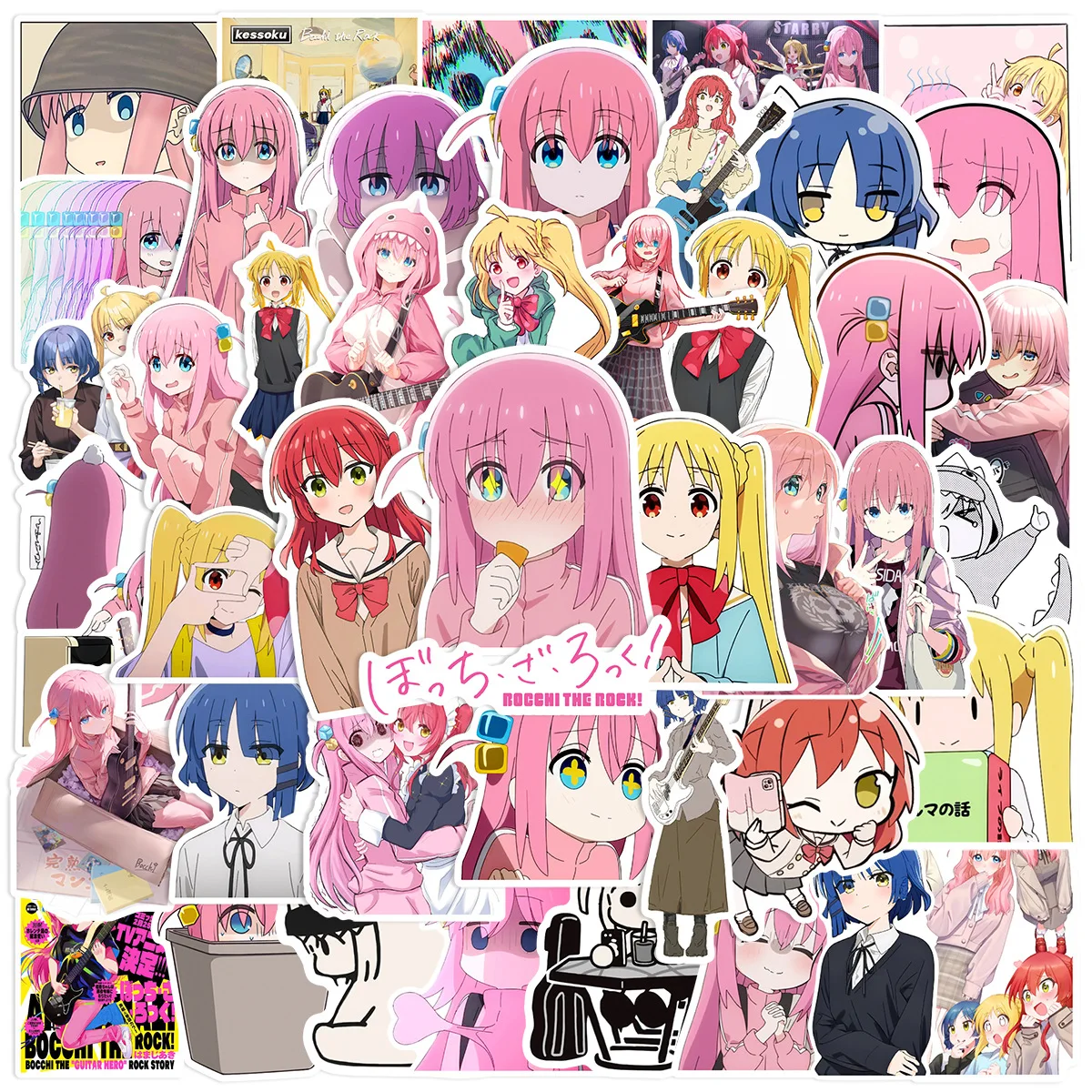 Japanese Animation BOCCHI THE ROCK! Stickers Set - Cartoon Graffiti Decoration