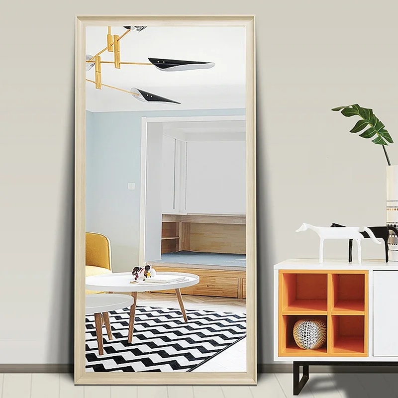 

Makeup Mirror Art Big Rectangle Ornaments Aesthetic Bedroom Hallway Creative Makeup Design Mirror Barber Spiegels Home Products
