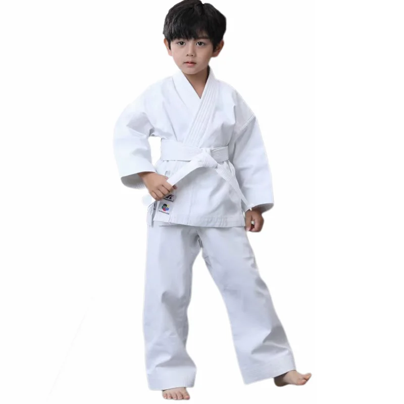10 OZ Karate Uniform for Kids and Adult Lightweight Karate Gi Student Uniform with Belt for Martial Arts Training-White karate uniform