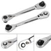 1/4 Inch Dual Head Quick Socket Portable Wrench,Wrench Screwdriver Hex Torque Wrenches Set 2-in-1 Ratchet 6