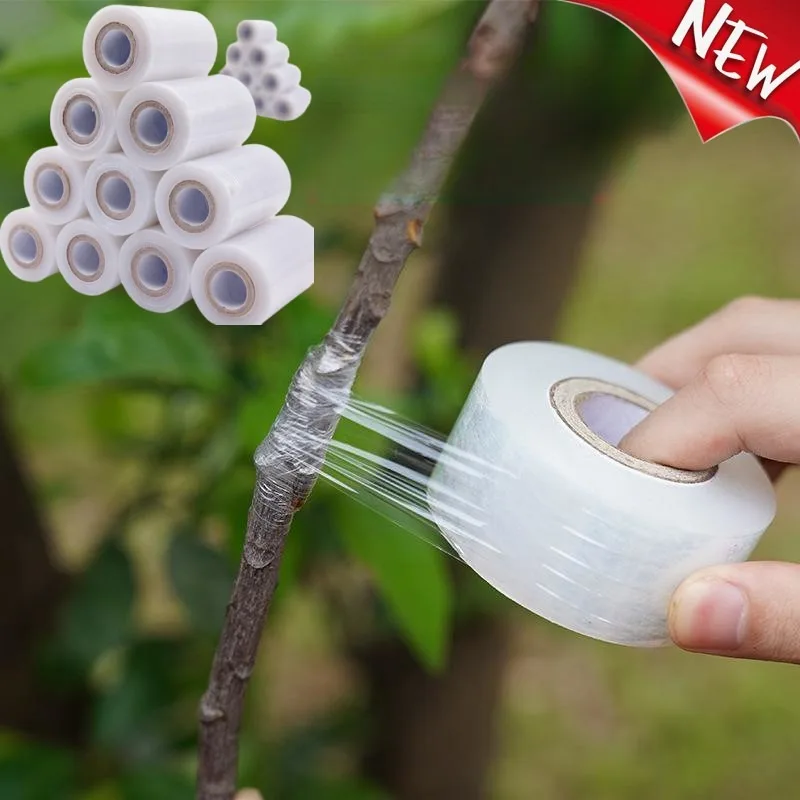 200 m Länge, umweltfreundliches, biologisch abbaubares Pfropfband, Transplantatmembran, Gartenbindegürtel, PE-Pfropfband, Verpackungsfolie