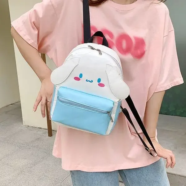

Two-dimensional Sanrio Kuromi Cartoon Kt Cat Cinnamon Dog Hello Kitty Small School Bag Cute Backpack Student Backpack Gift