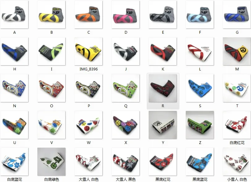 Exquisite Embroidery Golf Club Blade Putter Headcover T Sun Flower Crown International Flag Golf Blade Putter Head Cover