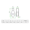 Heavy Duty Cable Wire Rope Roller Nylon Pulley for Washing Line Sailing Lifting 6