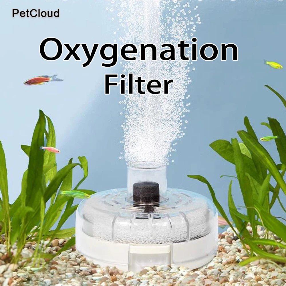 Mini Aquarium Filter For Fish Tank Air Pump Bio Stone Filtration Water