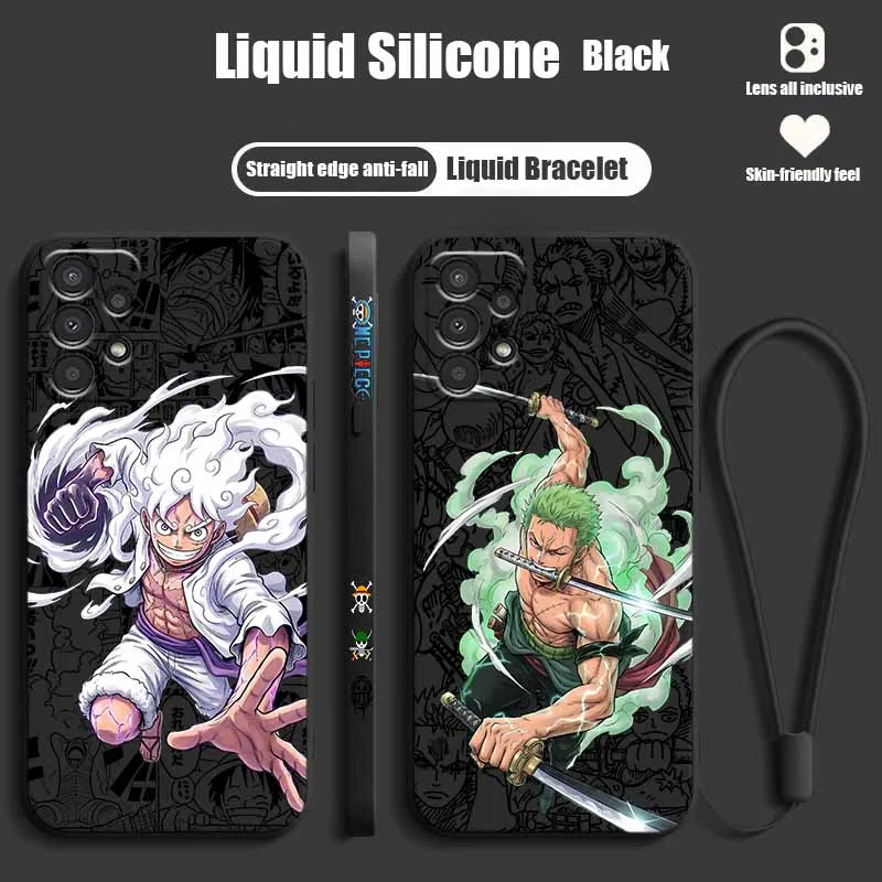 Enhanced Silicone Phone Case with Liquid Left Rope - O-One Piecer Series