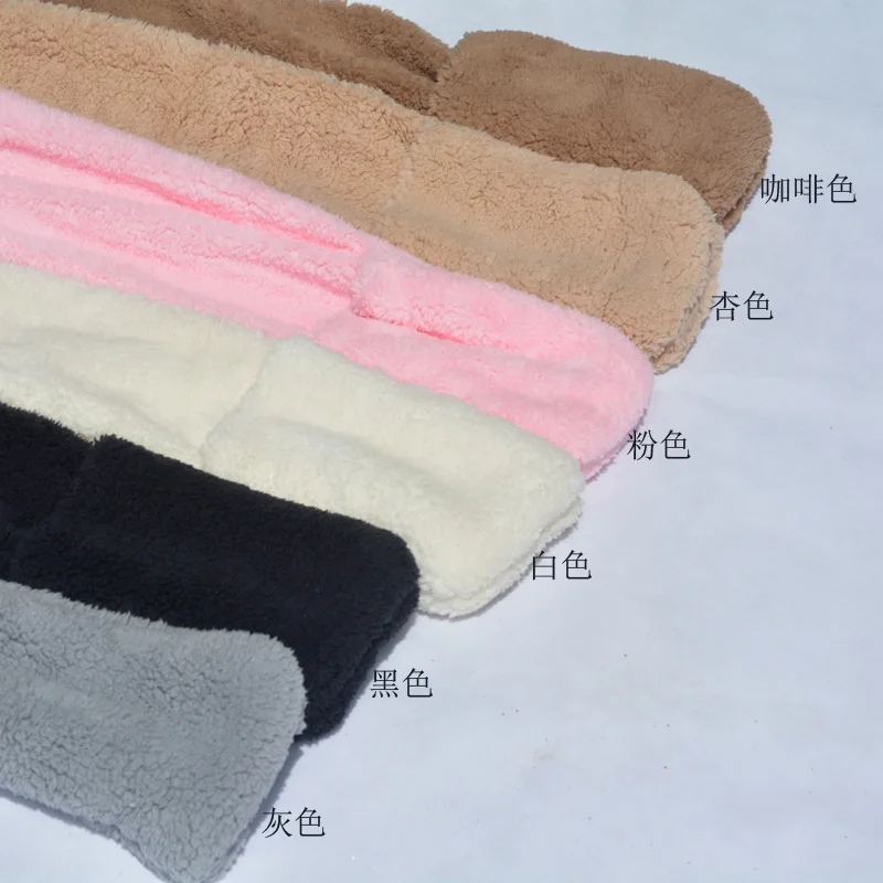 Foulard-capuche Renne En Peluche - Avec Poches Pour Mains - Écharpe, Bonnet Et Moufles 3 En 1 - Hiver Chaud - 11