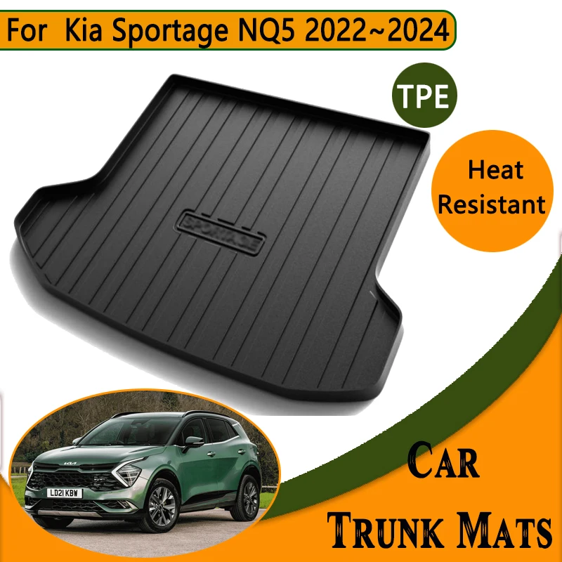 

Car Trunk Floor Mat for Kia Sportage NQ5 2023 Accessories 2022 2024 LWB Easy Clean Waterproof Carpet Anti-dirty Tray Storage Pad