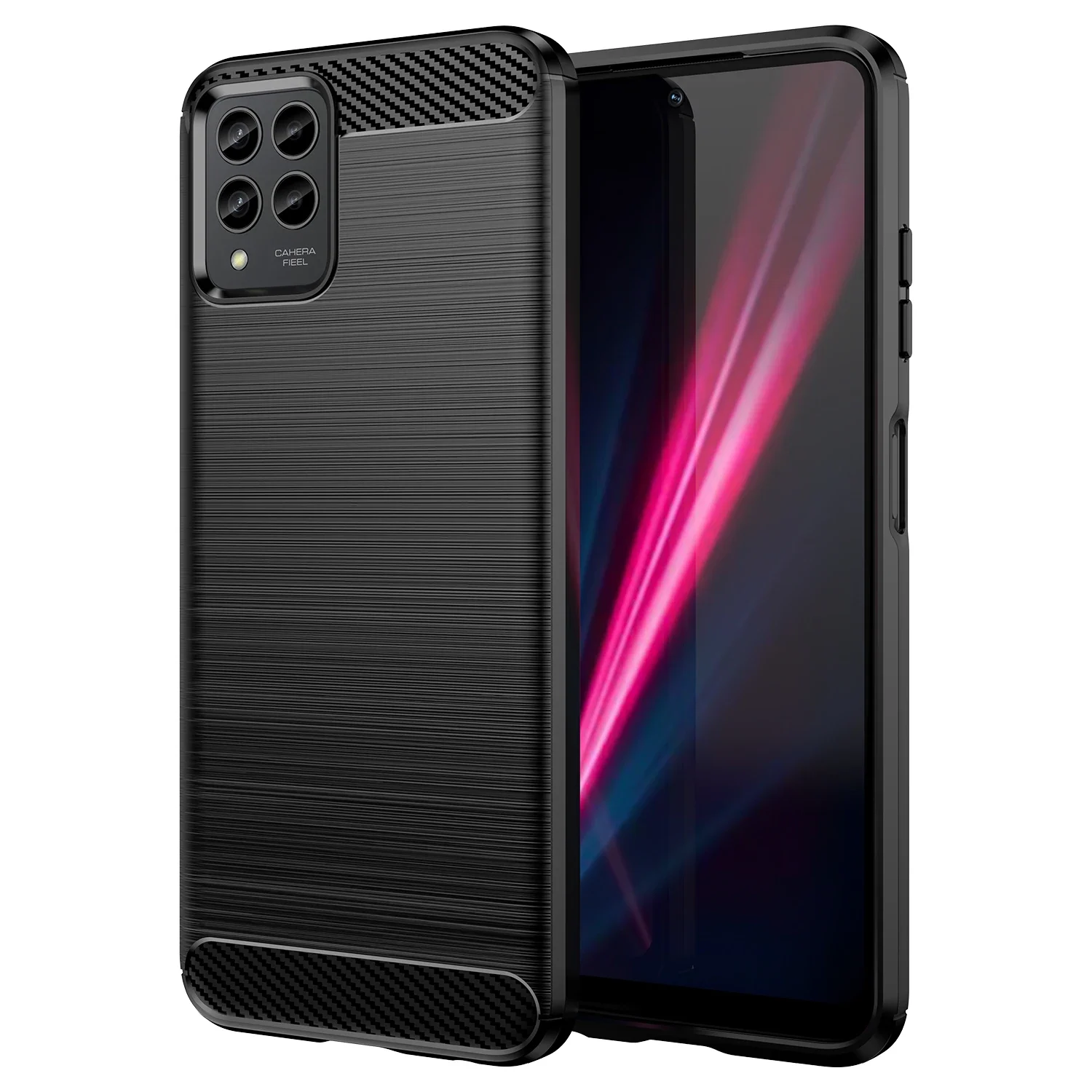 Sleek Carbon Fiber Texture TPU Shockproof Protective Case