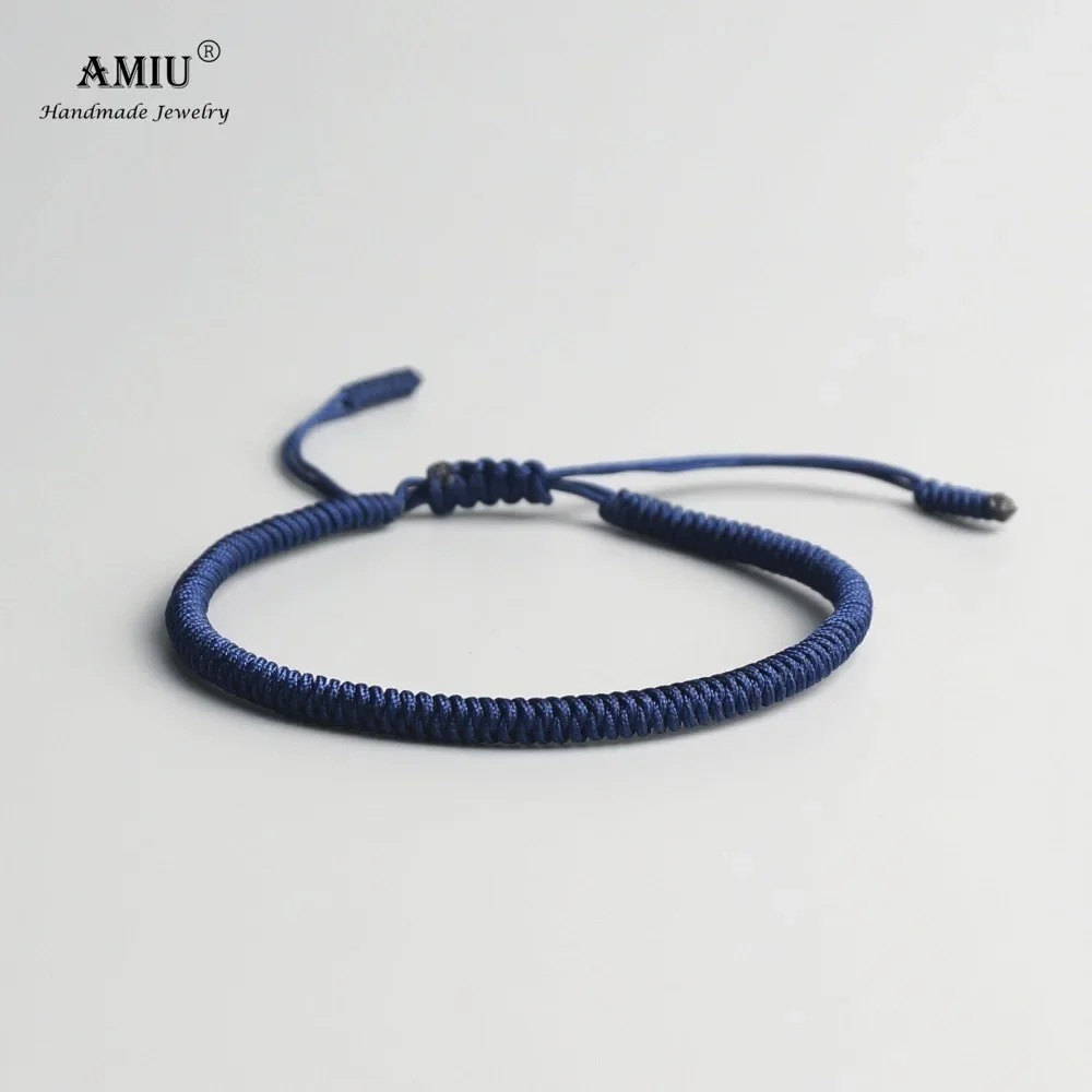 AMIU Thin Tibetan Buddhist Women Size Tibetan Bracelets & Bangles For Women Handmade Knots Amulet Red Rope Gift Bracelet