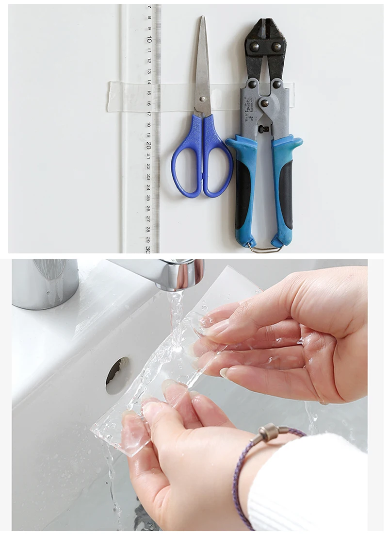 Clear Waterproof Reusable Nano Tape for Home and Bathroom Decoration