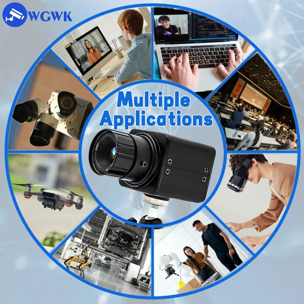 Mini telecamera IP POE Webcam industriale da 2/4 MP con obiettivo varifocale 10X 20X Supporto Onvif RTSP H.265 Telecamera di sorveglianza del sistema CCTV - immagine 6