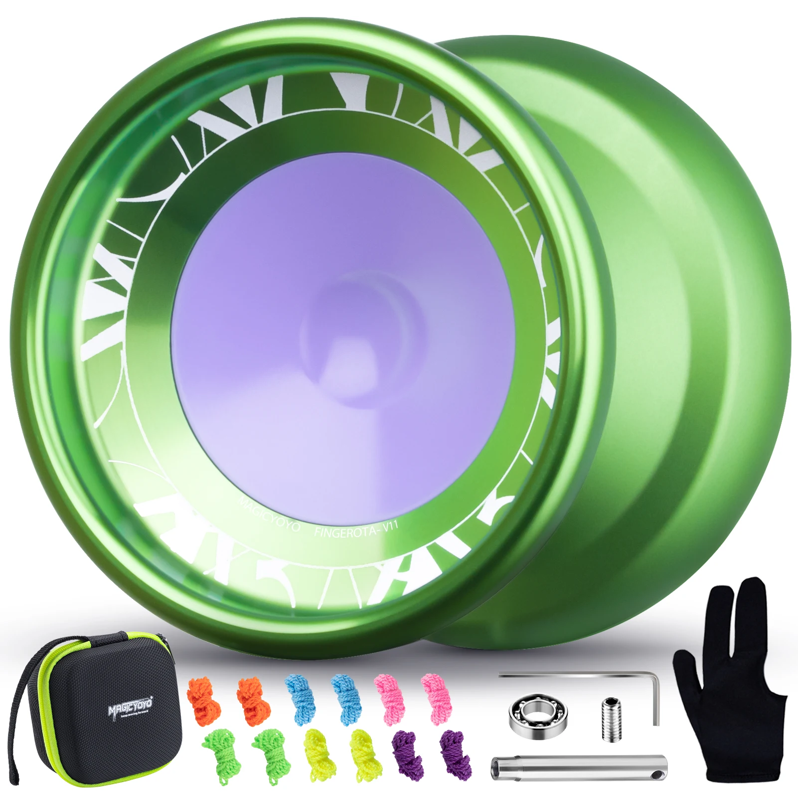 Yoyo Ball MAGICYOYO V11 Finger Spin-Professional Unresponsive for Intermediate Advanced Responsive Bearing for kids