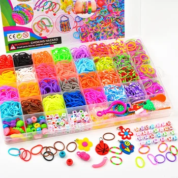 Colorful Loom Bands Kit – DIY Rainbow Bracelet Making Set for Girls 1