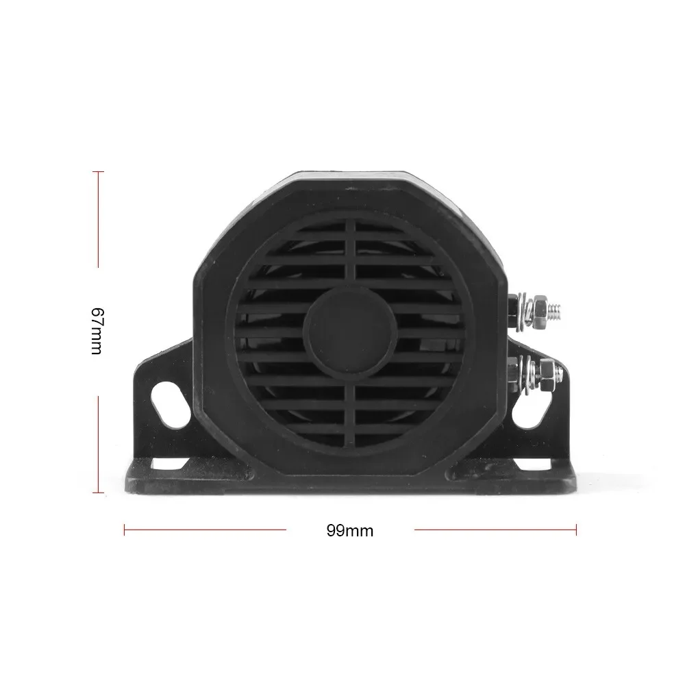 Car Siren Horn Car Air Horn Warning Buzzer Speaker Air Raid Siren Horn Warning Buzzer 12V 24V 110dB Backup Siren Beeper Buzzer Sound Warning Alarm Car Truck Vehicle Horn for Vehicle Reversing Reminders