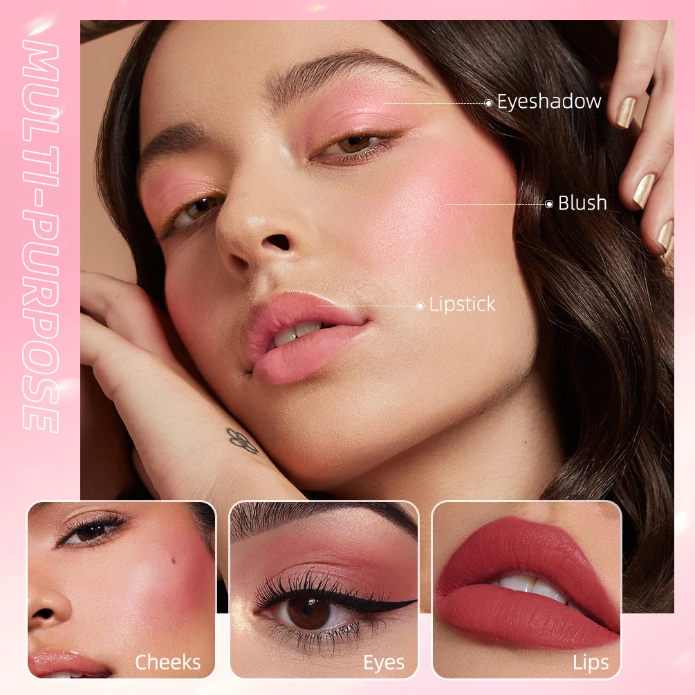 Watercolor Liquid Blush 6 Shades for a Radiant and Sculpted Look Makeup Korean Make Up Highlight Cosmetics Flower Knows Women 3