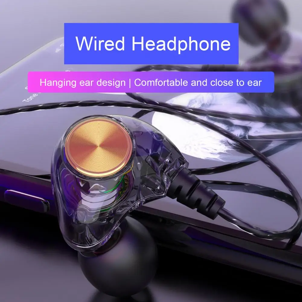 

K1 Wired Headphone 3.5mm Earphones Interface Stereo Surround In-Ear Wire Control Headset Phone Accessories