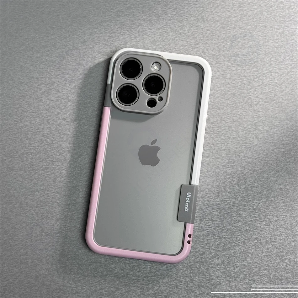 Dual Color Shockproof Bumper Case with Soft Silicone Frame