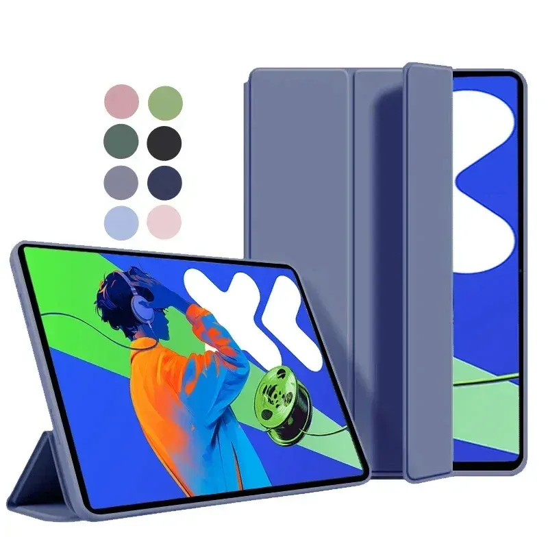 For Lenovo Xiaoxin Pad Pro 12.7 12 7 2025 Case Magnetic Folding PU Stand Soft TPU Back Cover for Xiaoxin Pad Pro 12.7 inch 2023