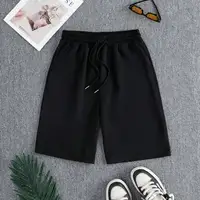 Plus size Women Shorts Summer High Elastic Lace Up Drawstring Wide Leg Sweat Fitness Running Shorts Loose Casual Sports Pants