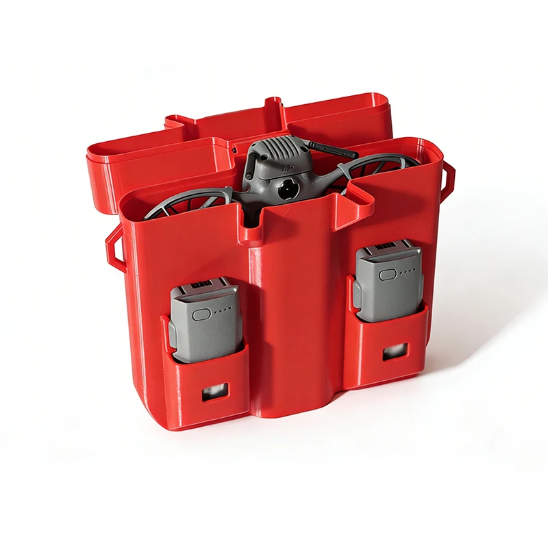 Étui de protection rigide pour DJI NEO 2, coque de rangement portable en noir avec fermeture éclair
