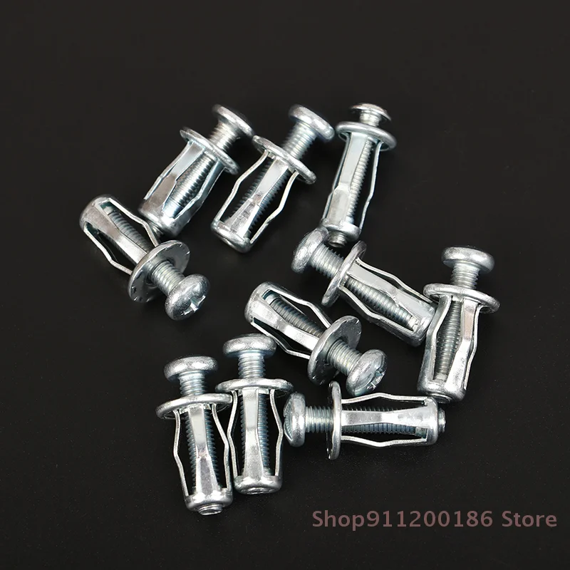 （Shop）10 Set M4/M5/M6 Jack Nuts Car Metal Screw Petal Nuts Screw For Hollow Wall Iron Skin Petal Nut Expansion Lantern