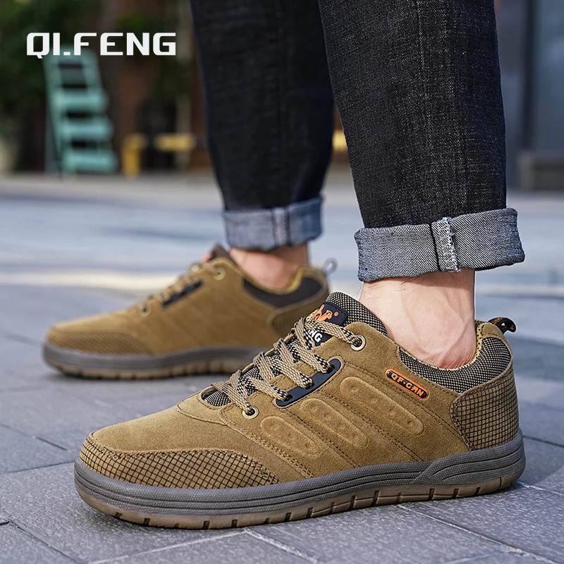 Outdoor Classic Casual Shoes Men Popular Fashion Hiking Climbing Shoes Trekking Footwear Male Footwear Dress Designer