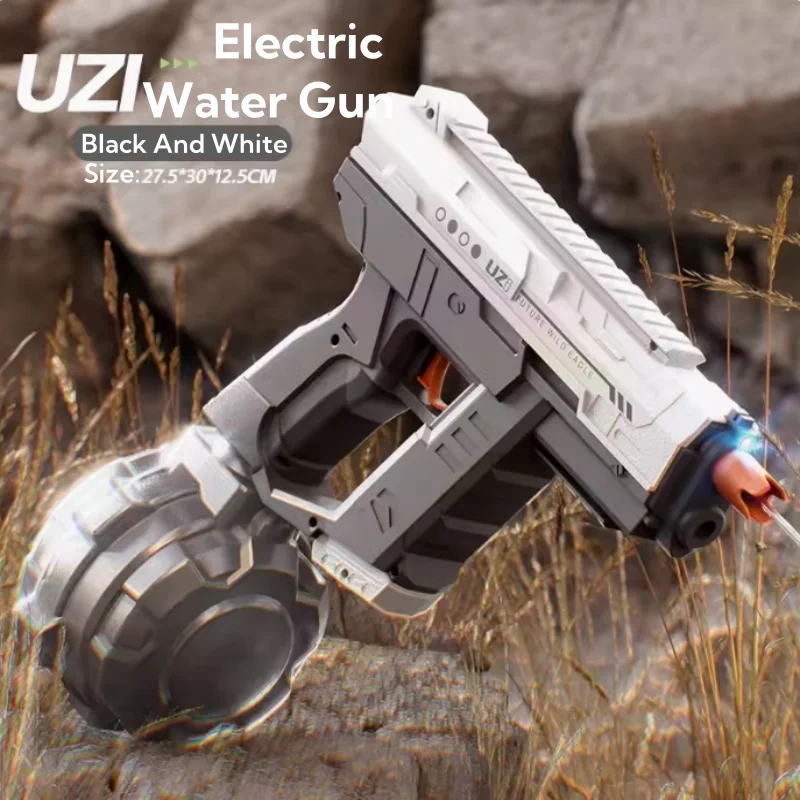 UZI Three Function Dual Mode Electric Water Gun Automatic Suction Hand Self-Integrated Electric Water Gun Summer Play Water 3