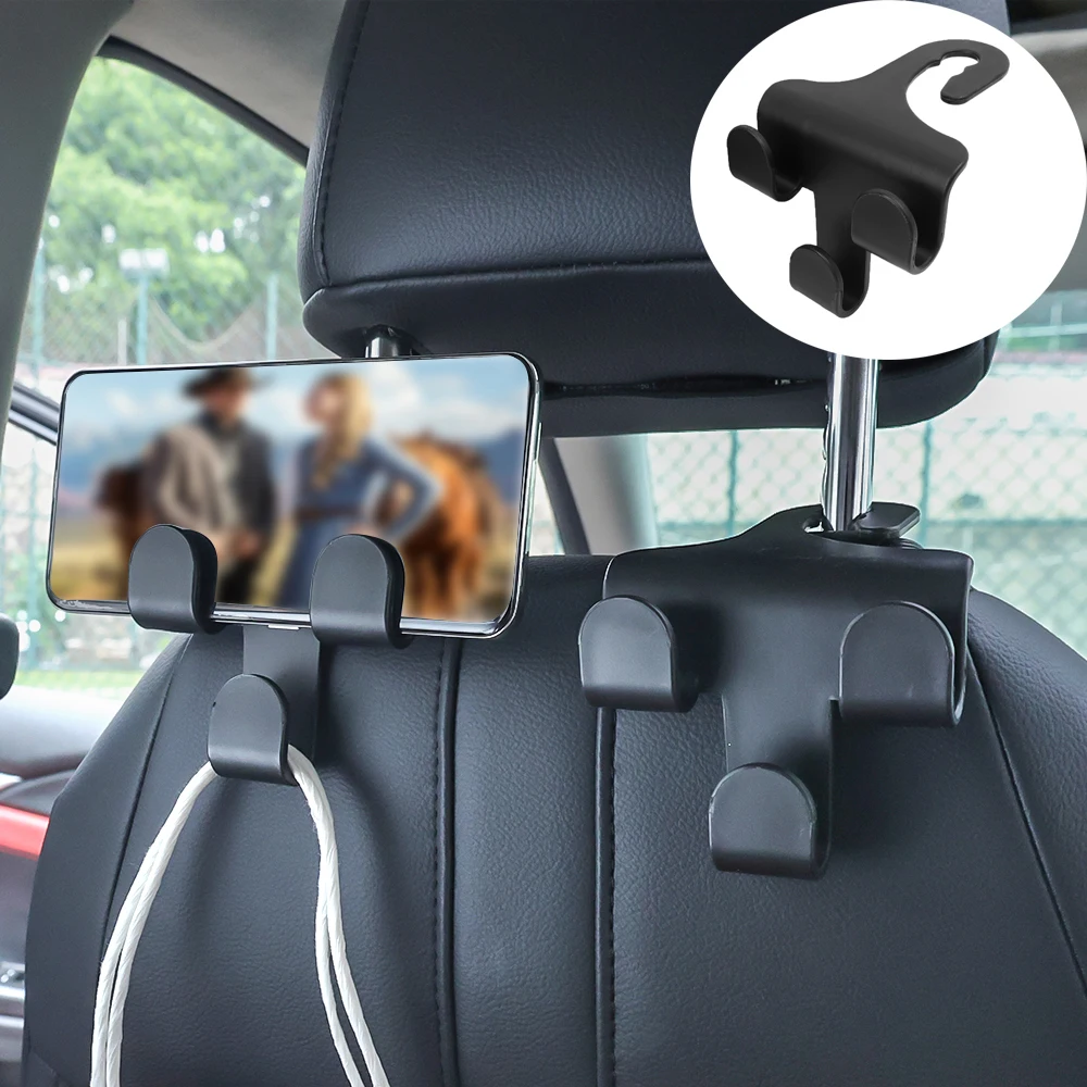 Auto Rücksitz haken multifunktion ale Kopfstützen halterung hängende  Telefon tasche Aufbewahrung bügel Auto Innenraum multifunktion ale Haken  Zubehör - AliExpress