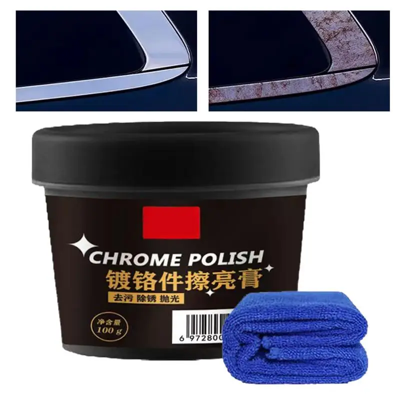 

Metal Restorer And Polish 100g Universal Car Chassis Derusting Rust Remover Strong Water Stains Rust Remover Metal Glow