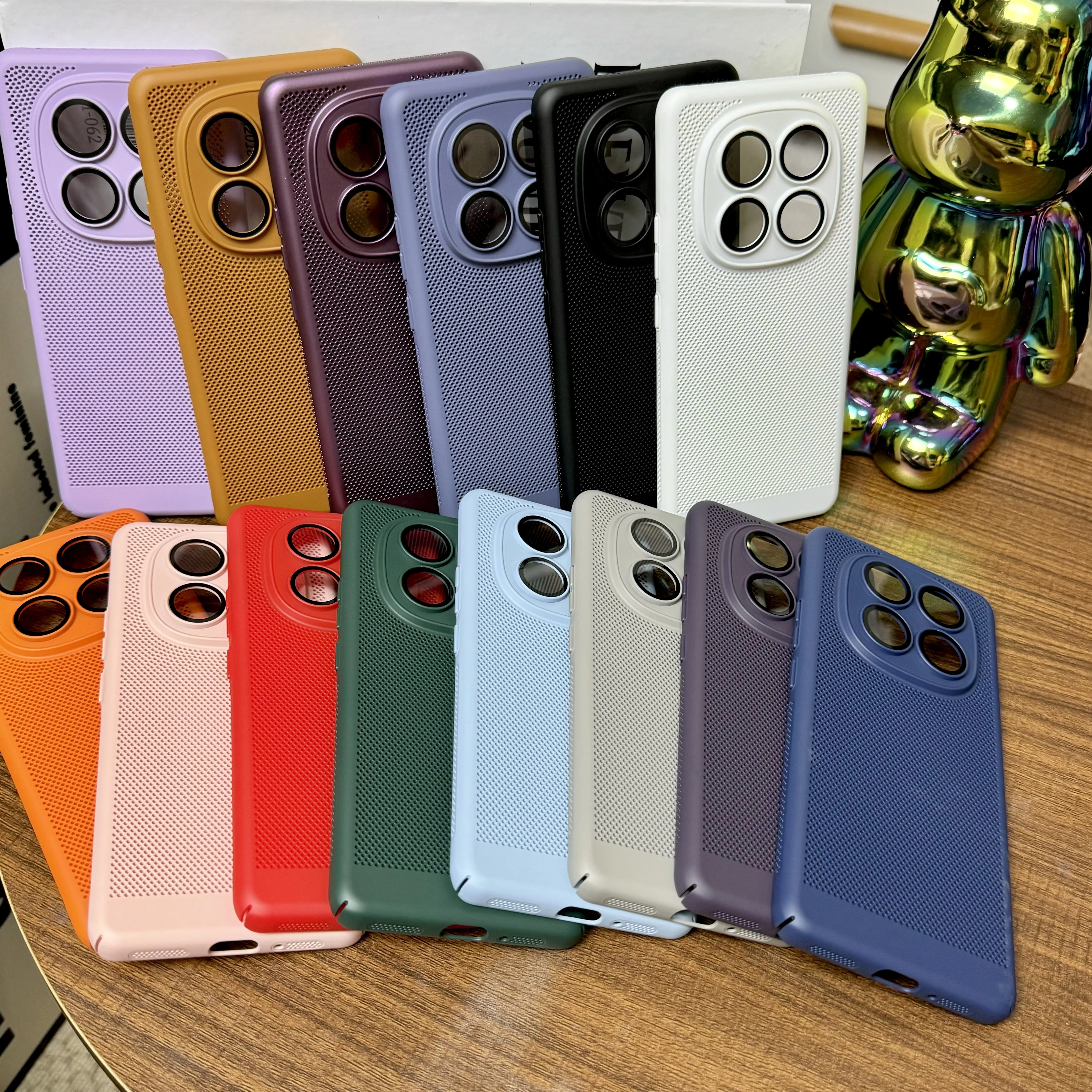 Heat Dissipating Shockproof Hard Case with Mesh Armor and Lens Protector