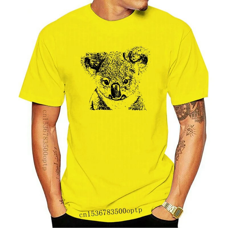

Новая мужская модная футболка с изображением медведя коала, австралийский топ с изображением диких животных, забавная футболка в уличном стиле