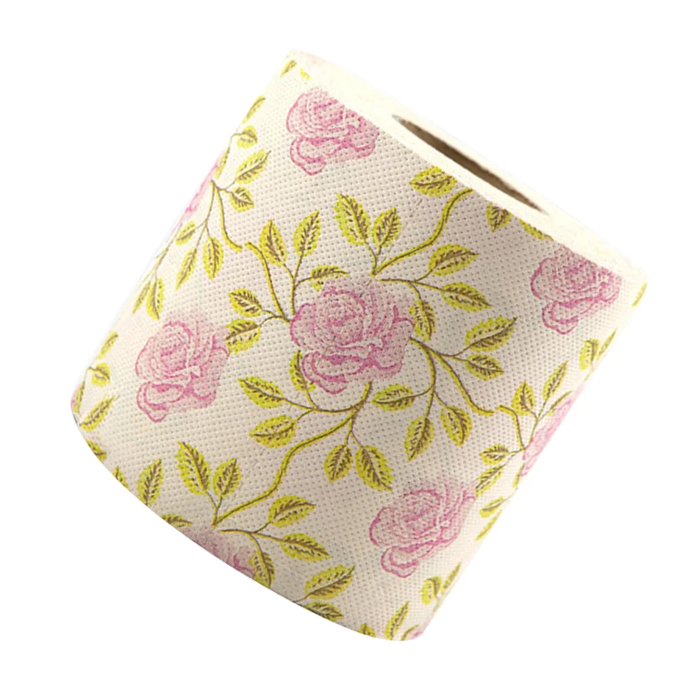 

Toilet Paper Printed Roll Paper Decorative Flower Printing Napkin Bathroom Tissue For Home Office Workshop Kitchen Tissue Towel