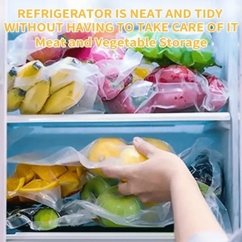2 Rolls of 500CM Total Food Vacuum Sealer Bags, Durable Plastic for 10% Freshness, 90% Vacuum Seal bag fresh keeping bags vacuum seal bags food storage bags plastic food storage bags vacuum bags