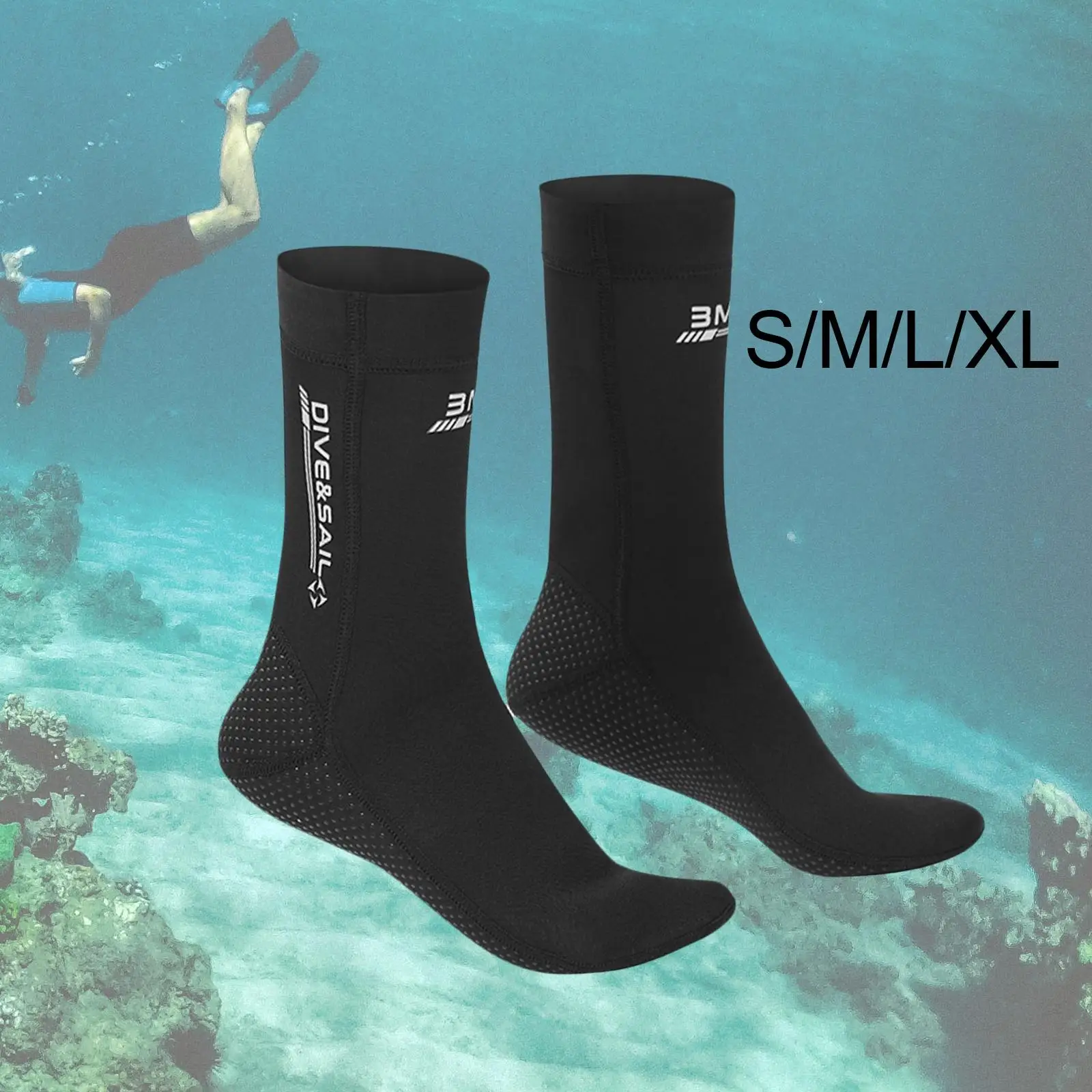 Diving Socks Water Socks Anti Slip Warming for Kayaking Beach Unisex Adult