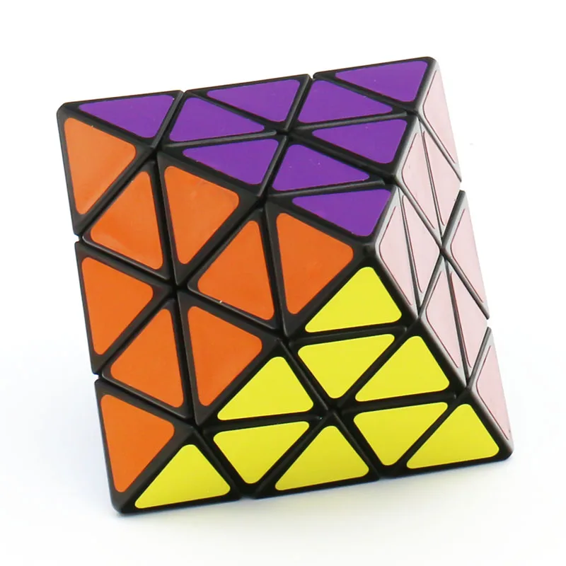 LanLan Face Turning Octahedron Strange-Shape Magic Cube Twisty Puzzle Black White Ice Purple Limited Edition Children Adult Toy 3