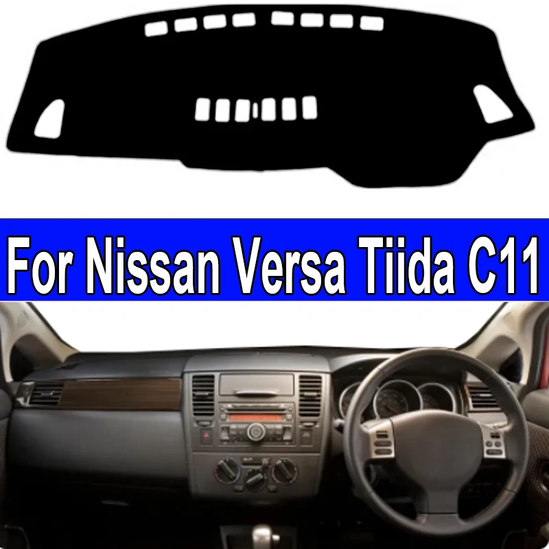 

Крышка приборной панели автомобиля, коврик для приборной панели Nissan Versa Tiida C11 2004 2005 2006 2007 2008 2009 2010, коврик для приборной панели, крышка приборной панели