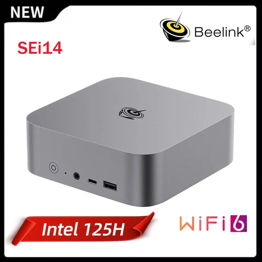 Beelink-Mini PC sei14 intel Core Ultra 5,デスクトップ 