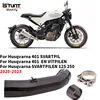 Motorcycle Exhaust Black Mid Pipe Connect 51Mm Muffler For Husqvarna 401 SVARTPILEN 401 VITPILEN 125 250 2020 2021 2022 2023