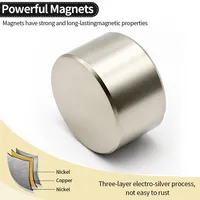 แม่เหล็กนีโอไดเมียมขนาด 50x30 มม. แรงสูงพิเศษ N35 NdfeB แม่เหล็กถาวรทรงกลม แม่เหล็กทรงพลัง แม่เหล็กติดตู้เย็น 4