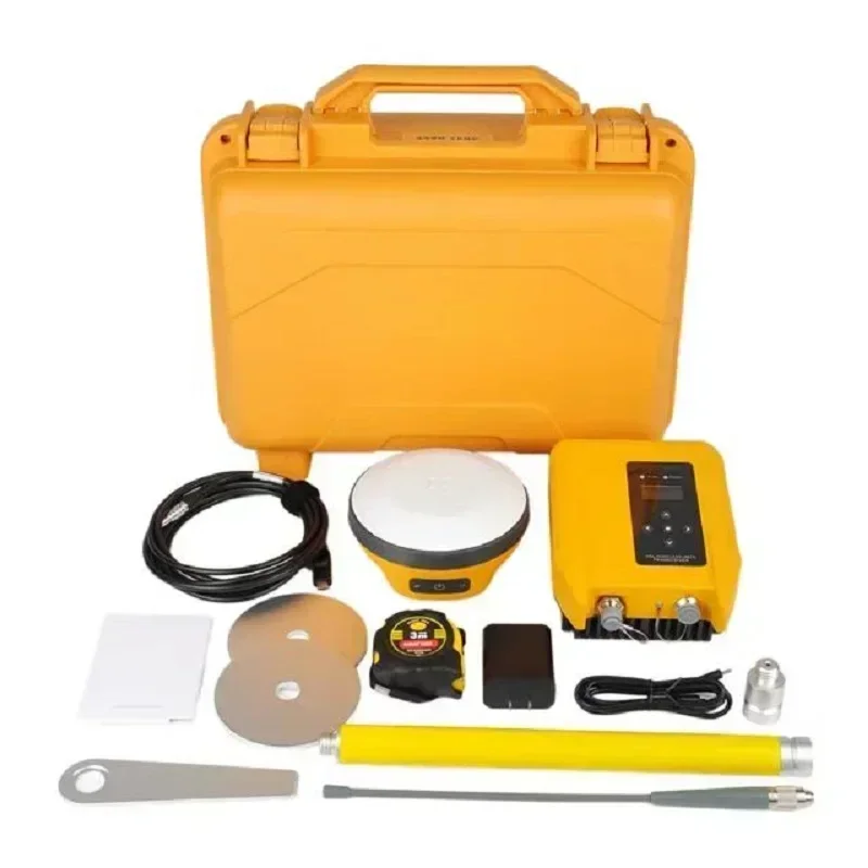 V200 Base and Rover Station Combination 1+1 Dualband RTK GNSS GPS Measuring Instrument, Full Band, Fixed Fast