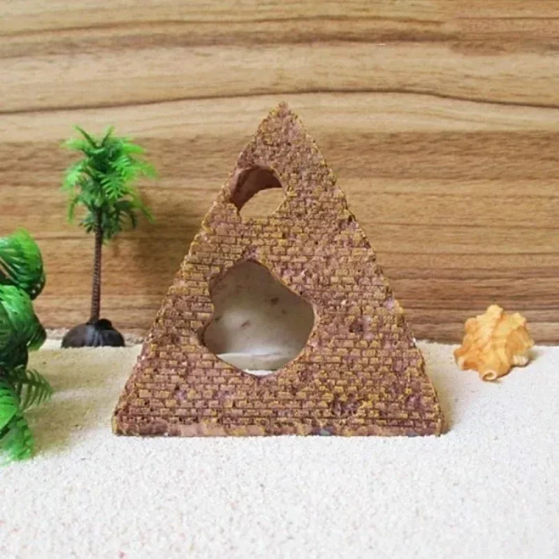 Simulation Pyramid Aquarium Decoration Landscaping Shrimp Fish Habitat Fish Tank Decoration Egyptian Decoration