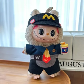 For 17cm Labubu Doll Clothes Hoodies Doll Clothes Color Match Hoodies Dolls Accessories Cute Decoration Little Cloths 1