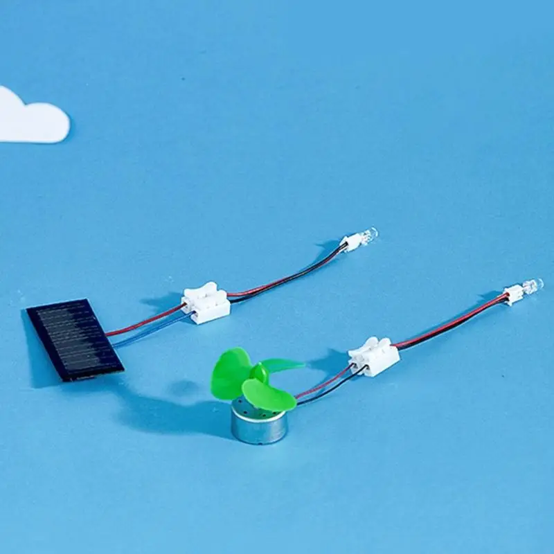 아이들이 태양풍 풍력 모델 K1KF로 물리학과 재생 에너지를 배울 수 있는 DIY 교육 과학 실험 세트