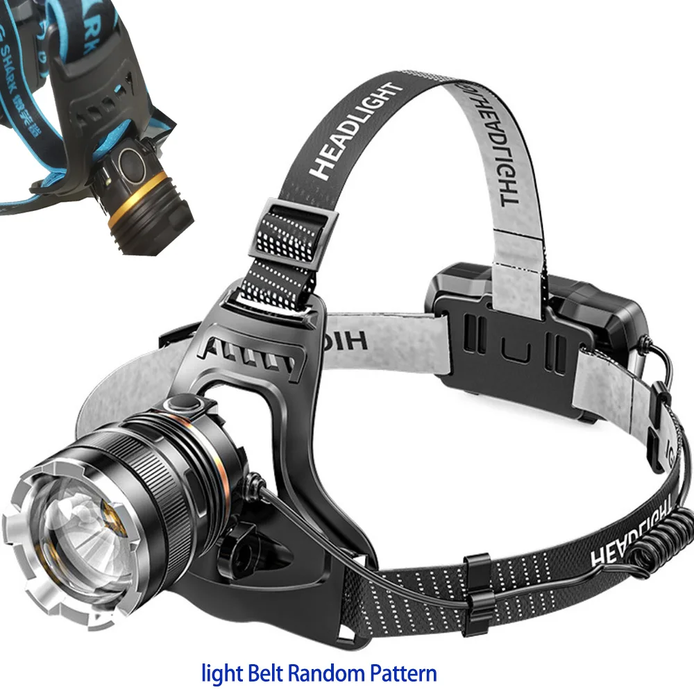 Alidgwh Sensor Headlamp 2000lm P70 Zoom Powerful Usb Rechargeable Headlight With 18650 Battery