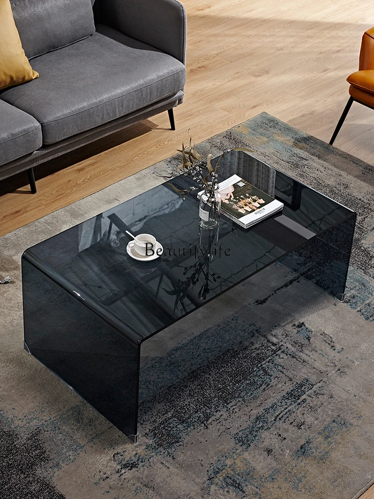 

Coffee Table Glass Living Room Rectangular Small Apartment Coffee Table Simple Modern