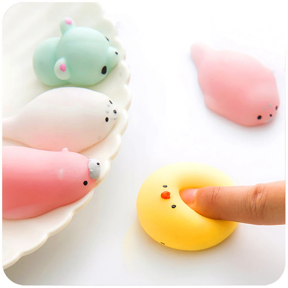 Animal Toys Stress Relief Toys Animals Toys Mini Animals Cat Cute Kawaii Decompression Toy Christmas Gift squishy mesh ball